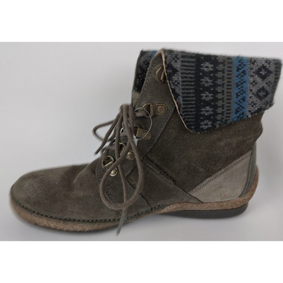 Propet Brown Leather Suede Ankle Boot WFV012S Womens Size 8 X(2E) - Picture 6 of 12